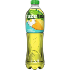 Напій Fuzetea Чай зелений зі смаком манго та ромашки безалкогольний негазований 1,5л mini slide 1