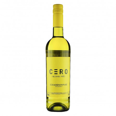 Напій винний Cero Chardonnay білий сухий безалкогольний 0% 0,75л slide 1