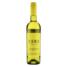 Напіиток винный Cero Chardonnay белый сухой безалкогольный 0% 0,75л mini slide 1