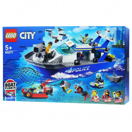 Конструктор Lego City Поліцейський патрульний човен 60277 slide 1