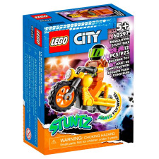 Конструктор Lego City Stuntz Разрушительный трюковый мотоцикл 60297 mini slide 1