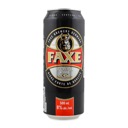 Пиво Фэкс Роял Стронг солодове железная банка 8%об. 500мл Дания