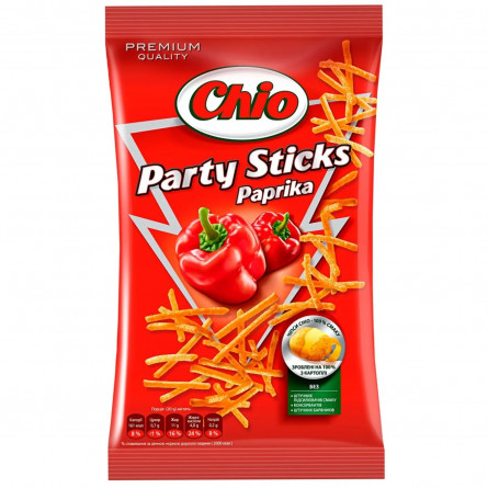 Чіпси Chio Party Sticks картопляні зі смаком паприки соломкою 70г