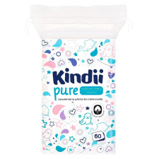 Ватні диски Kindii Pure для дітей 60шт mini slide 1