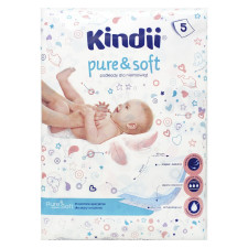 Пеленки для детей Kindii Pure & Soft 60x40см 5шт mini slide 1