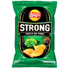 Чіпси Lay's Strong картопляні зі смаком гострого васабі 120г mini slide 1