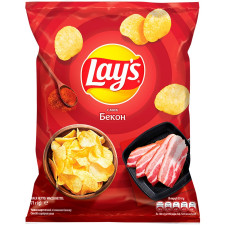 Чіпси картопляні Lay's зі смаком бекону 71г mini slide 1