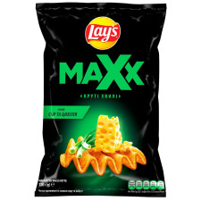 Чіпси Lay's Maxx картопляні зі смаком сиру та цибулі хвилясті 120г mini slide 1