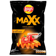 Чіпси Lay's Maxx картопляні зі смаком сальси хвилясті 120г mini slide 1