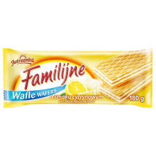 Вафли Jutrzenka Familijne со вкусом лимона 180г mini slide 1