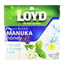 Чай зеленый Loyd Манука с мятой, цветами апельсина и ароматом меда 1,7г*20шт mini slide 1
