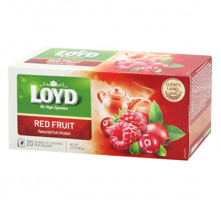 Чай Loyd красные фрукты фруктовый в пирамидках 20шт*2г slide 1