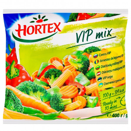 Овочева суміш Hortex VIP mix заморожена 400г