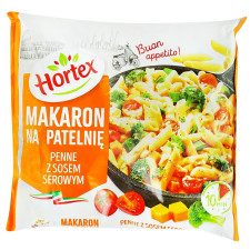 Макарони для смаження Hortex з сирним соусом замороженi 450г mini slide 1