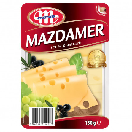 Сыр Mlekovita Маздамер нарезанный 45% 150г