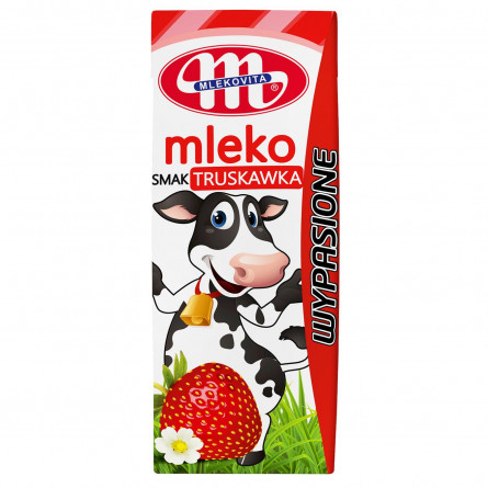 Молоко Mlekovita з полуничним смаком 200мл slide 1