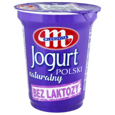 Йогурт Mlekovita натуральний без лактози 3% 350г mini slide 1