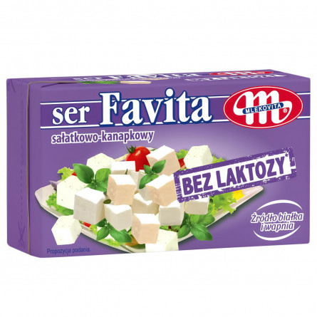 Сир Mlekovita Favita м'який без лактози 45% 270г