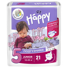 Підгузники Bella Baby Happy 5 Junior 12-25кг 21шт mini slide 1