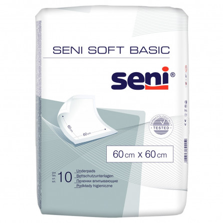 Пелюшки Seni Soft Basic гігієнічні 60х60см 10шт slide 1