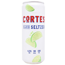 Напій Cortes Hard Seltzer слабоалкогольний сильногазований з ароматом лайму 4,5% 0,33л mini slide 1