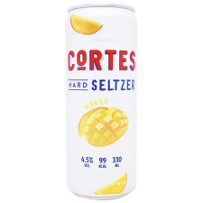 Напій Cortes Hard Seltzer слабоалкогольний сильногазований з ароматом манго 4,5% 0,33л mini slide 1
