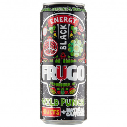 Напиток энергетический Frugo Black Wild Punch ж/б 0,33л
