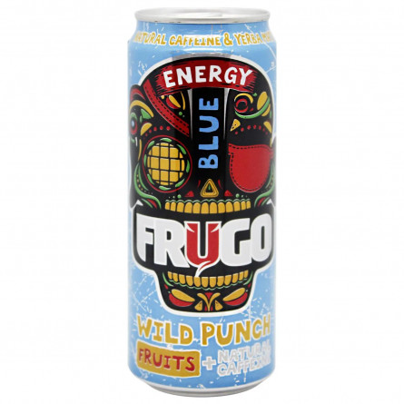 Напиток энергетический Frugo Blue Wild Punch ж/б 0,33л