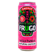 Напій енергетичний Frugo Pink Energy кавун та полуниця газований 0,33л mini slide 1