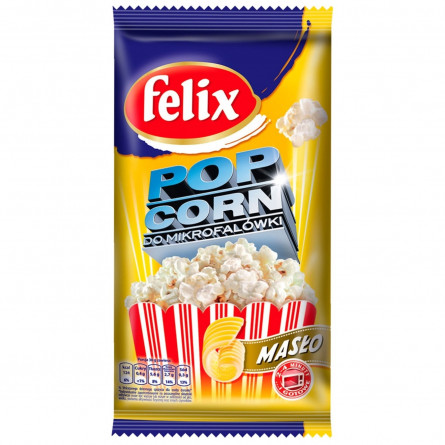 Попкорн Felix зі смаком вершкового масла для мікрохвильовки 90г slide 1