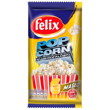 Попкорн Felix зі смаком вершкового масла для мікрохвильовки 90г mini slide 1