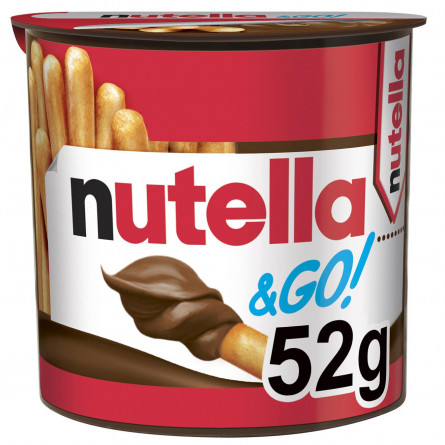 Горіхова паста Nutella з какао та Хлібні палички (Nutella&Go) 52г