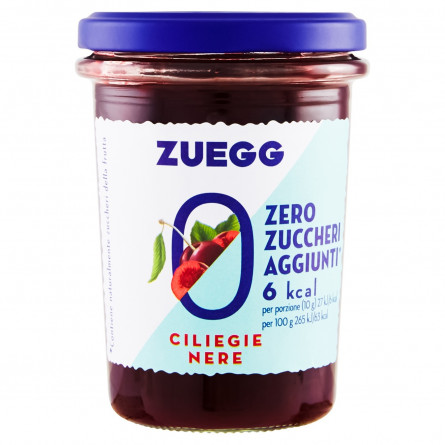 Джем Zuegg Чорна вишня без цукру 220г