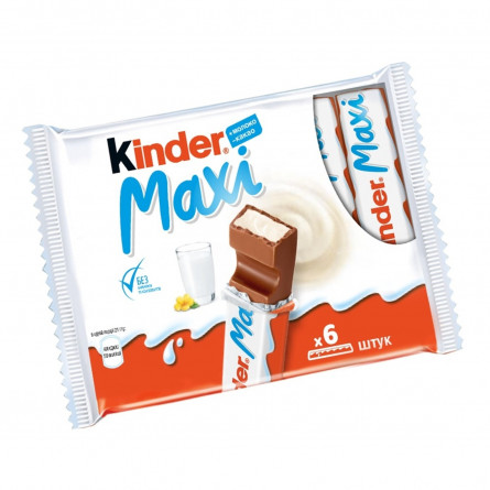 Батончик шоколадний Kinder® Maxi з молочною начинкою 6шт*21г