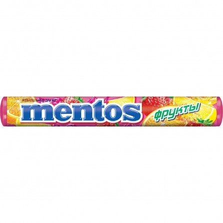 Драже жевательные Mentos с фруктовым вкусом 37г slide 1