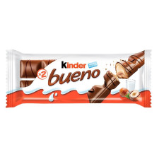Батончик шоколаднsй Kinder Bueno с молочно-ореховой начинкой 43г mini slide 1