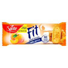 Печенье Sante Fit зерновое с абрикосом 50г mini slide 1