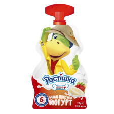 Йогурт Растішка полуниця-банан 2,8% 70г mini slide 1