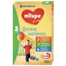 Суміш молочна суха Milupa 3 Дитяче молочко 350г mini slide 1