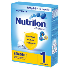 Суміш молочна Nutricia Nutrilon Комфорт 1 суха з 0 до 6 місяців 300г mini slide 1