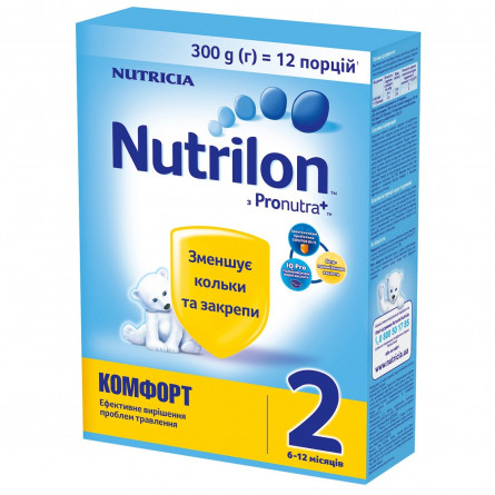 Суміш молочна Nutricia Nutrilon Комфорт 2 суха з 6 до 12 місяців 300г slide 1