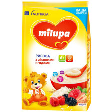Каша Milupa рисова молочна з лісовими ягодами для дітей 210г mini slide 1