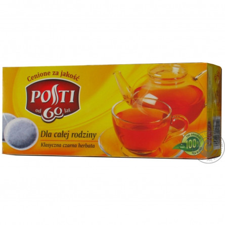 Чорний чай Пості Для всієї сім'ї в пакетиках 80х1.4 г Польща