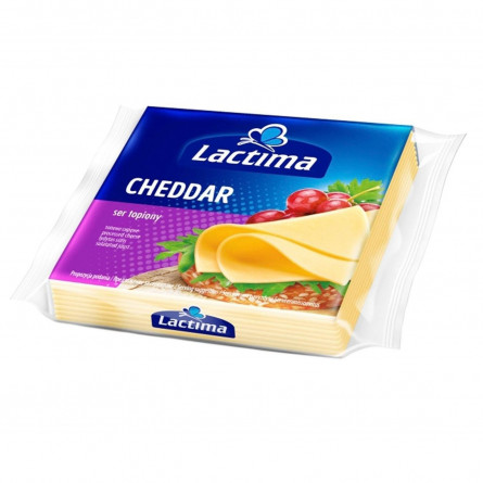 Сыр Lactima Чеддер плавленый ломтики 36,2% 130г slide 1