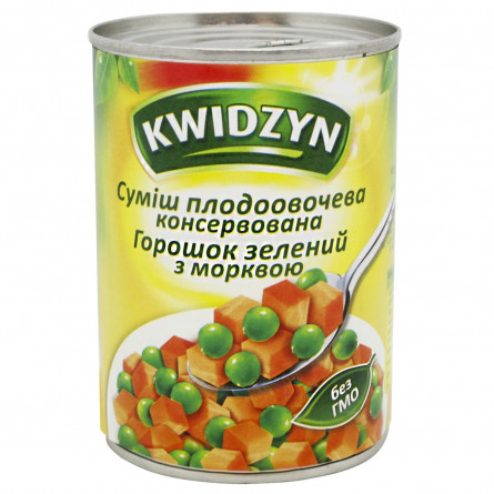 Смесь из горошка и моркови Kwidzyn 400г