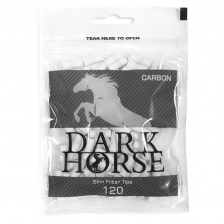 Фильтры Dark Horse Carbon Slim для самокруток 120шт slide 1