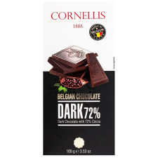 Шоколад Cornellis черный 72% 100г mini slide 1