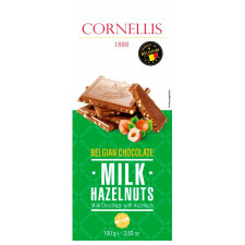 Шоколад молочний Cornellis з лісовим горіхом 100г mini slide 1