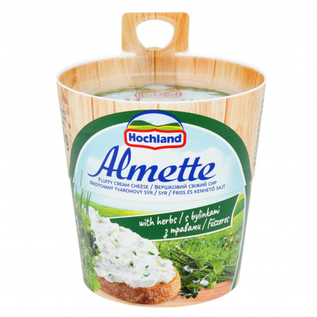 Сыр Hochland Almette сливочный с травами 150г slide 1