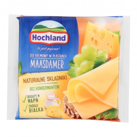 Сыр плавленый Hochland Maasdamer ломтики 130г slide 1